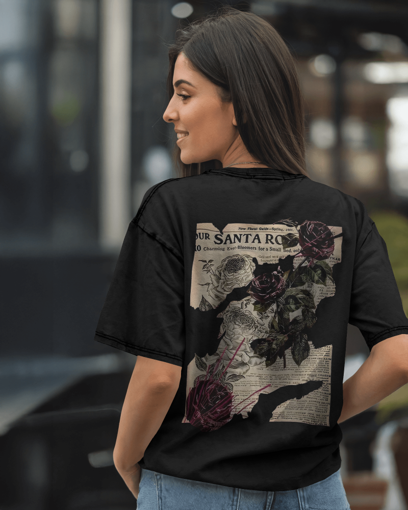 Unisex Oversized T-shirt : Santa Roses