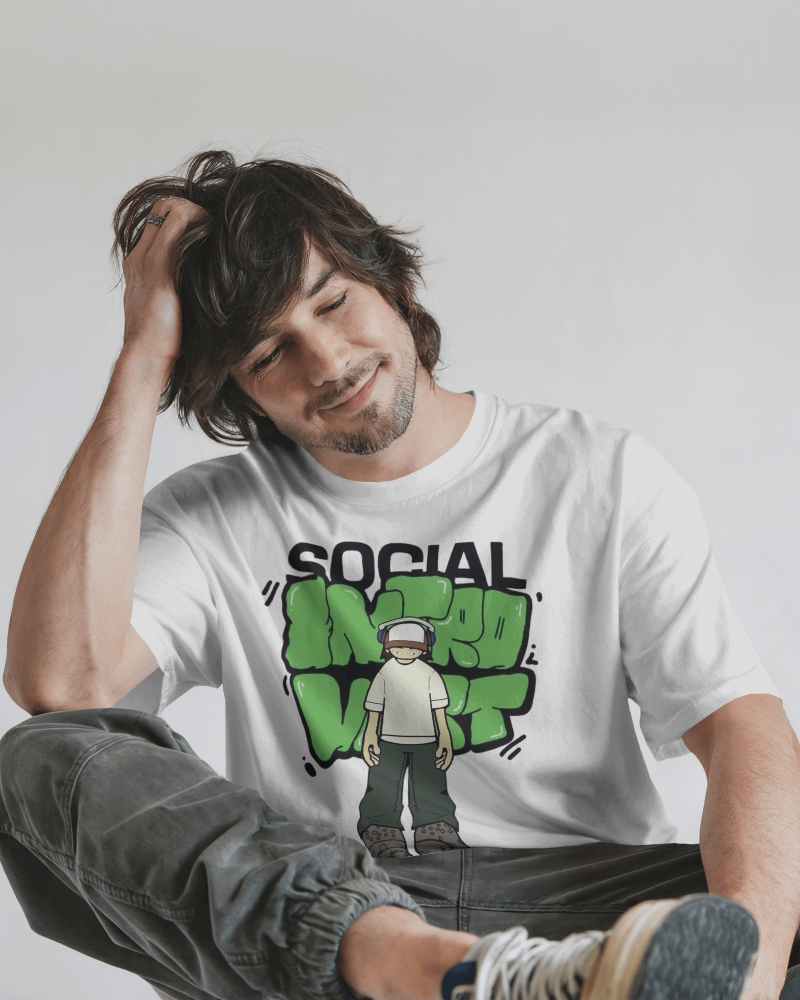 Unisex Oversized T-shirt: Social Introvert