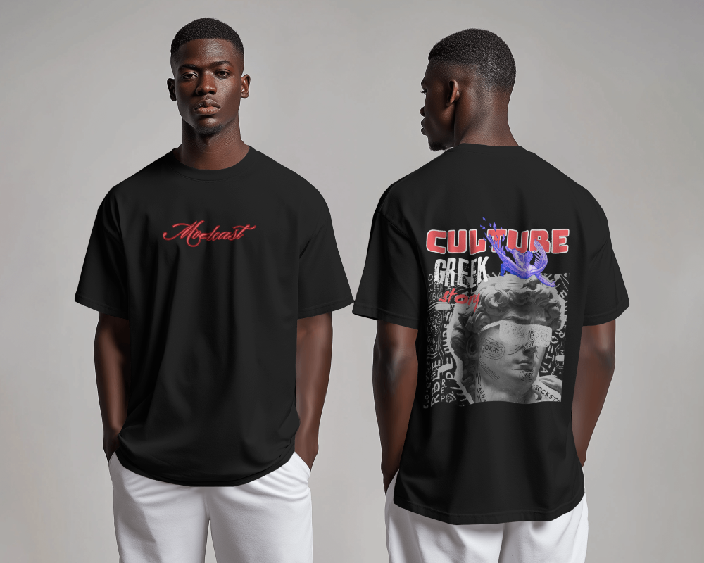 Unisex Oversized T-shirt: Greek Culture