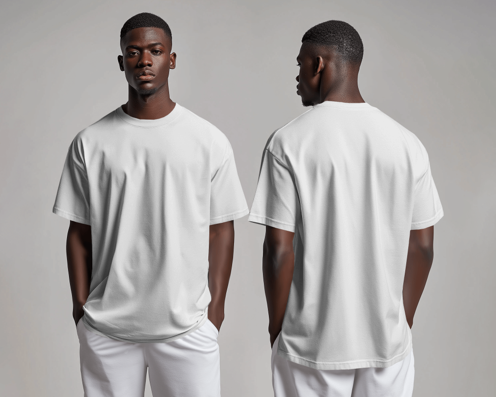 Unisex Basic Oversized T-shirt : White