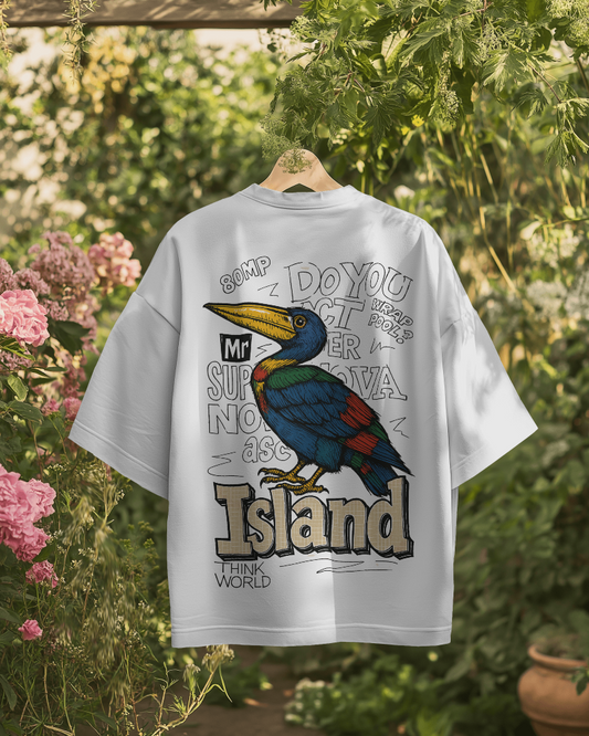 Unisex Oversized T-shirt: Island