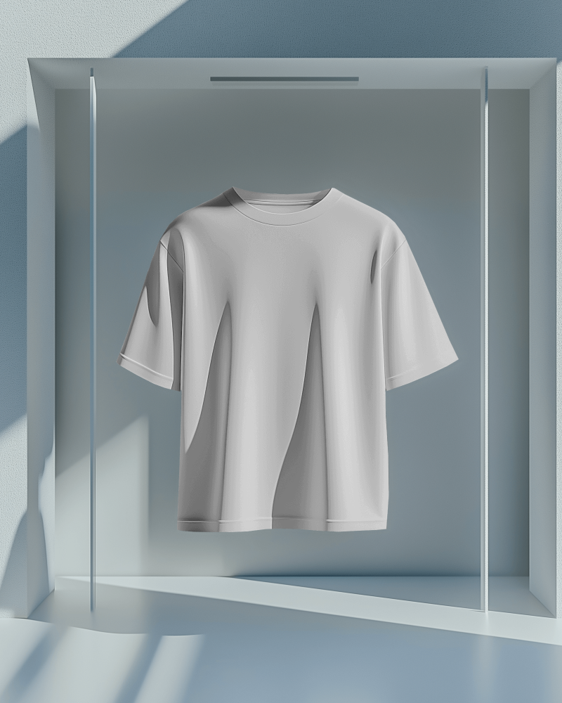 Unisex Basic Oversized T-shirt : White