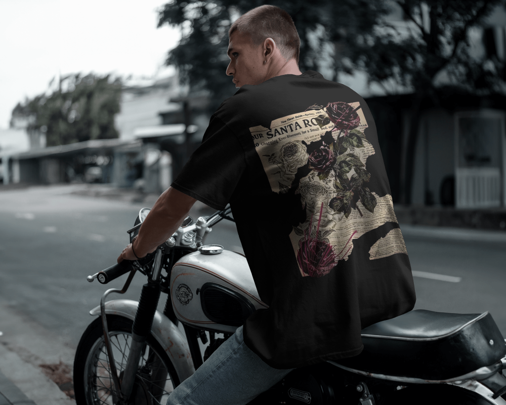 Unisex Oversized T-shirt : Santa Roses