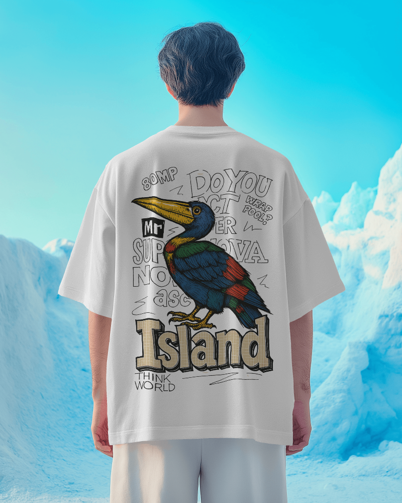 Unisex Oversized T-shirt : Island