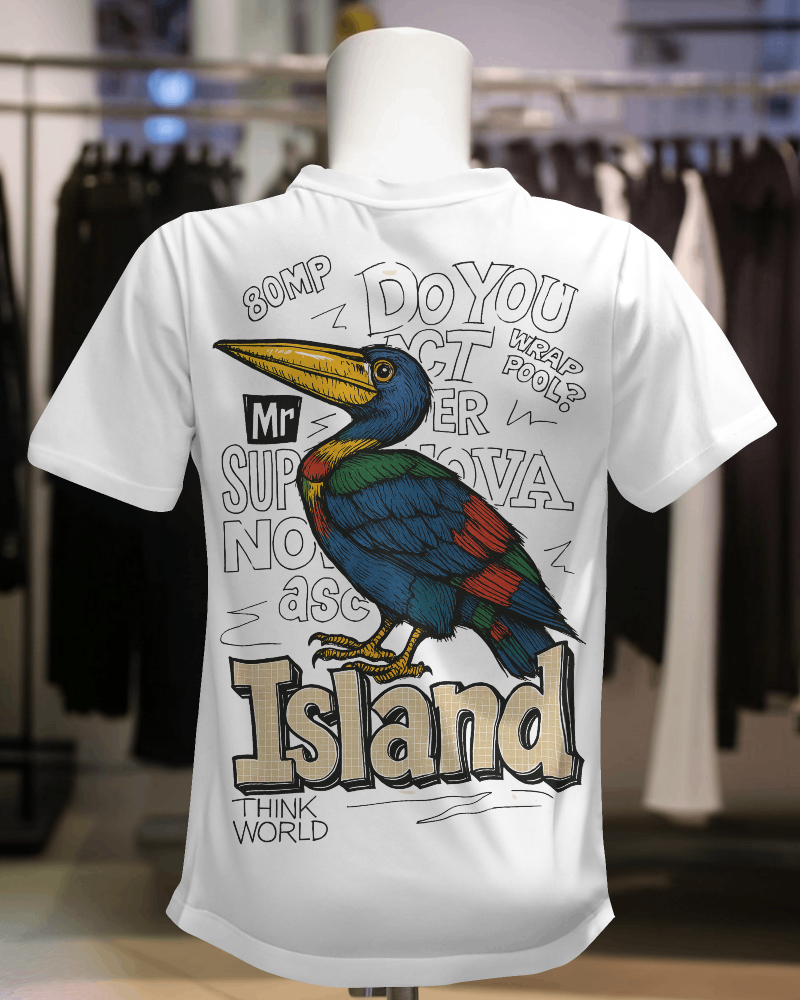 Unisex Oversized T-shirt : Island