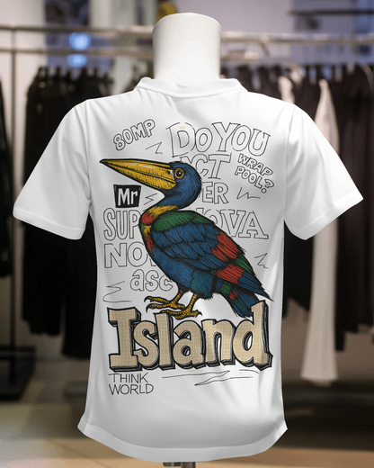 Unisex Oversized T-shirt : Island