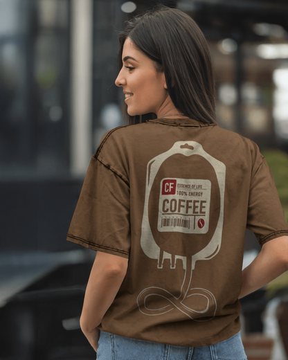 Unisex Oversized T-shirt : Coffee Lover