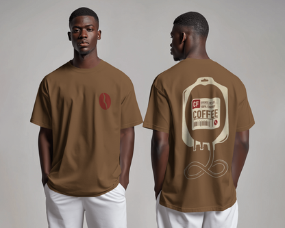 Unisex Oversized T-shirt : Coffee Lover