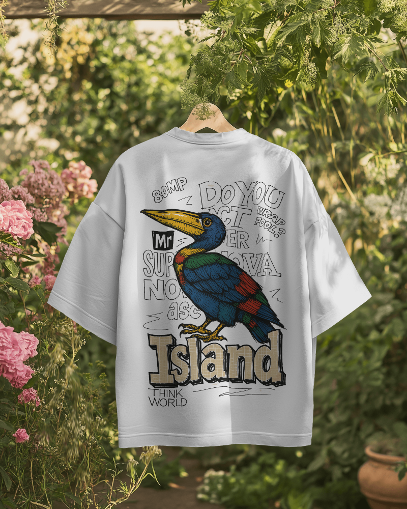 Unisex Oversized T-shirt : Island