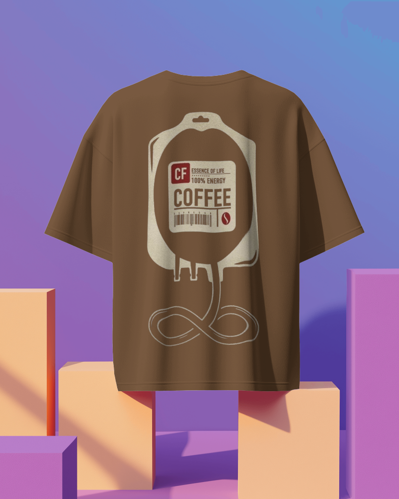 Unisex Oversized T-shirt : Coffee Lover
