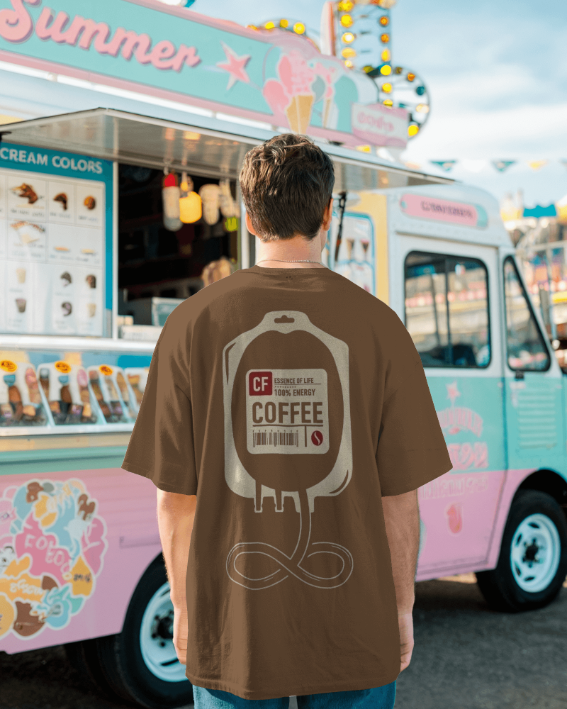 Unisex Oversized T-shirt : Coffee Lover