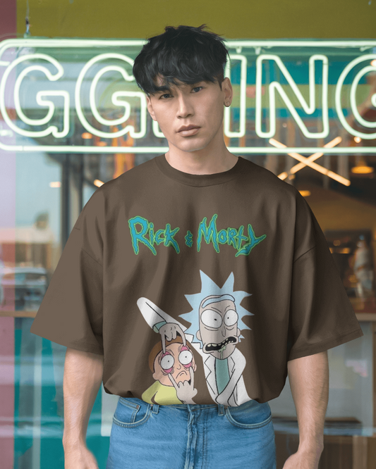 Unisex Oversized T-shirt: Rick & Morty