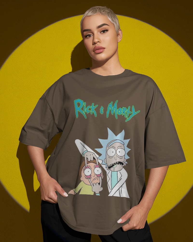 Unisex Oversized T-shirt: Rick & Morty