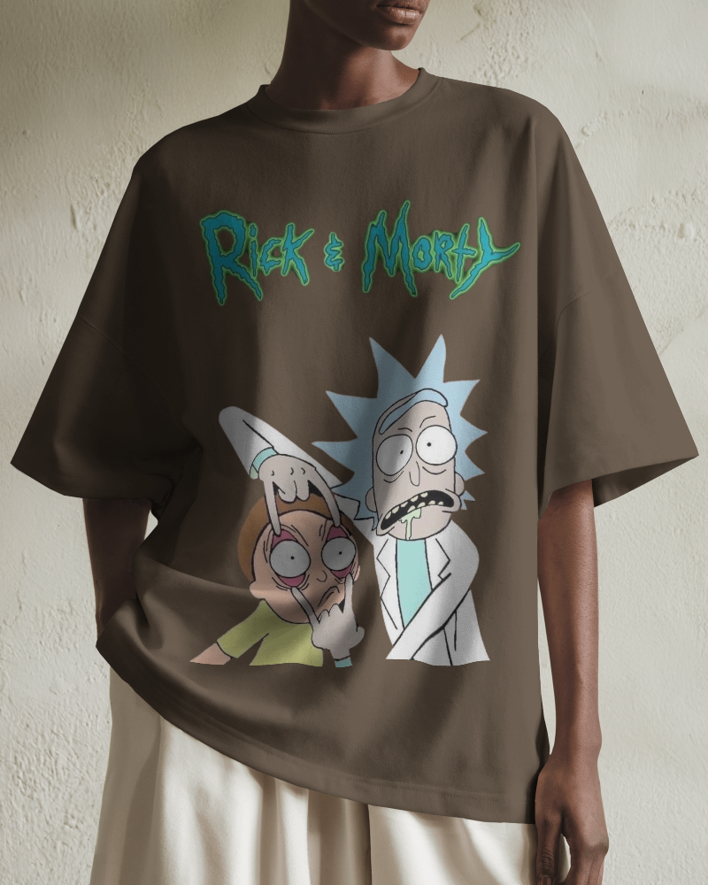 Unisex Oversized T-shirt: Rick & Morty